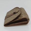 GUCCI GG Supreme Web Sherry Line Bag PVC Beige Brown 89 01 030 Auth 134738-4