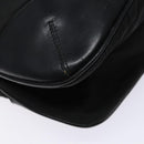 PRADA Shoulder Bag Nylon Leather Black Silver Auth 134740-17