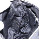 PRADA Shoulder Bag Nylon Leather Black Silver Auth 134740-23