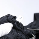 PRADA Shoulder Bag Nylon Leather Black Silver Auth 134740-11