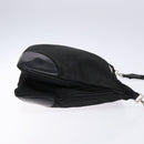 PRADA Shoulder Bag Nylon Leather Black Silver Auth 134740-3