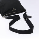 PRADA Shoulder Bag Nylon Leather Black Silver Auth 134740-6