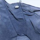 HERMES Fourre Tout GM Hand Bag Canvas Navy Silver Auth 134741-18