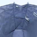 HERMES Fourre Tout GM Hand Bag Canvas Navy Silver Auth 134741-19