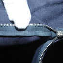 HERMES Fourre Tout GM Hand Bag Canvas Navy Silver Auth 134741-12