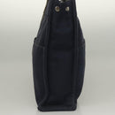 HERMES Fourre Tout GM Hand Bag Canvas Navy Silver Auth 134741-3