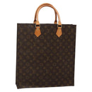 LOUIS VUITTON Monogram Sac Plat Hand Bag M51140 LV Auth 134747-1