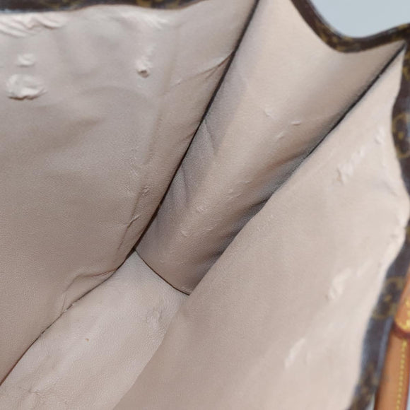 LOUIS VUITTON Monogram Sac Plat Hand Bag M51140 LV Auth 134747