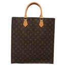 LOUIS VUITTON Monogram Sac Plat Hand Bag M51140 LV Auth 134747-2