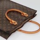 LOUIS VUITTON Monogram Sac Plat Hand Bag M51140 LV Auth 134747-6
