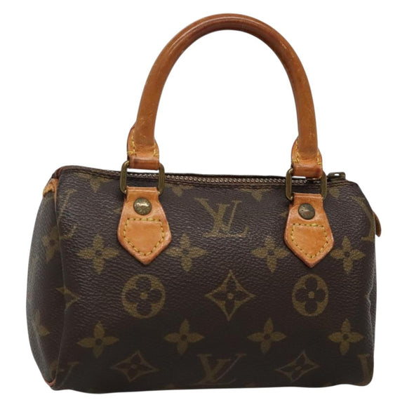 LOUIS VUITTON Monogram Mini Speedy Hand Bag M41534 LV Auth 134754