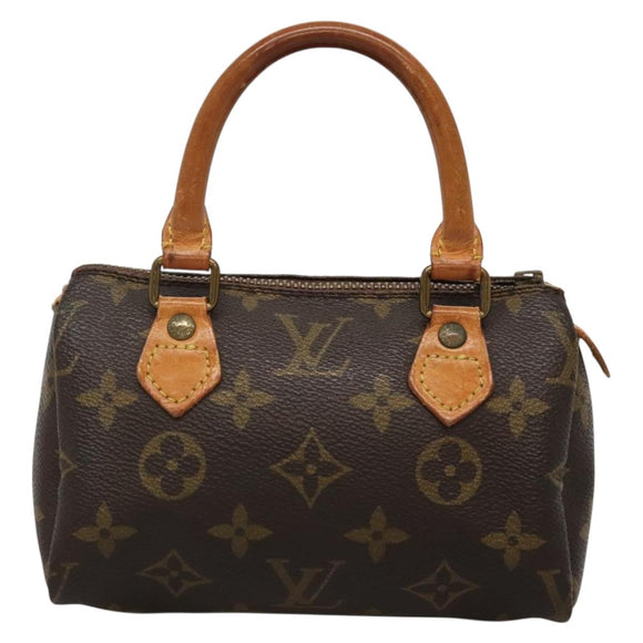 LOUIS VUITTON Monogram Mini Speedy Hand Bag M41534 LV Auth 134754