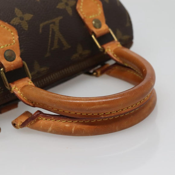 LOUIS VUITTON Monogram Mini Speedy Hand Bag M41534 LV Auth 134754