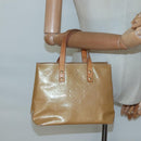 LOUIS VUITTON Monogram Vernis Reade PM Hand Bag Noisette M91334 LV Auth 134756-21