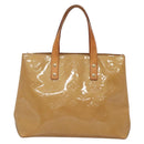 LOUIS VUITTON Monogram Vernis Reade PM Hand Bag Noisette M91334 LV Auth 134756-2