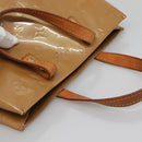 LOUIS VUITTON Monogram Vernis Reade PM Hand Bag Noisette M91334 LV Auth 134756-6