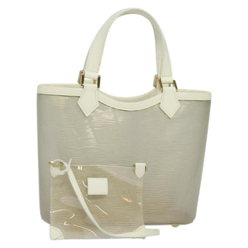 LOUIS VUITTON Epi Plage Mini Lagoon Bay Hand Bag White M92263 LV Auth 134761