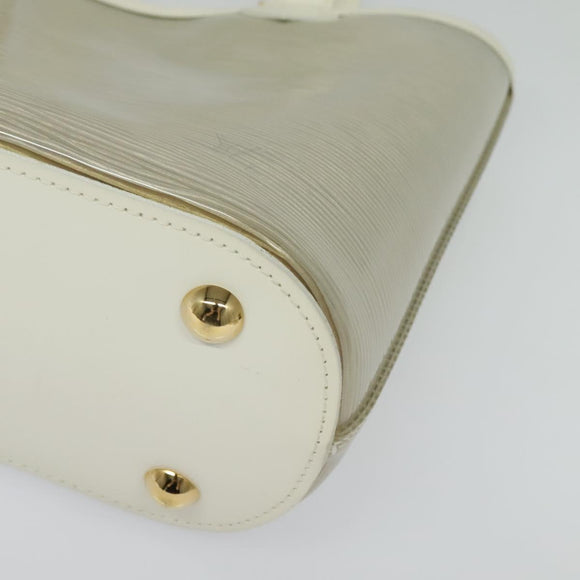 LOUIS VUITTON Epi Plage Mini Lagoon Bay Hand Bag White M92263 LV Auth 134761