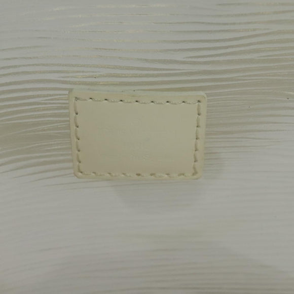 LOUIS VUITTON Epi Plage Mini Lagoon Bay Hand Bag White M92263 LV Auth 134761