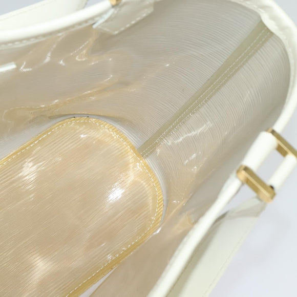 LOUIS VUITTON Epi Plage Mini Lagoon Bay Hand Bag White M92263 LV Auth 134761