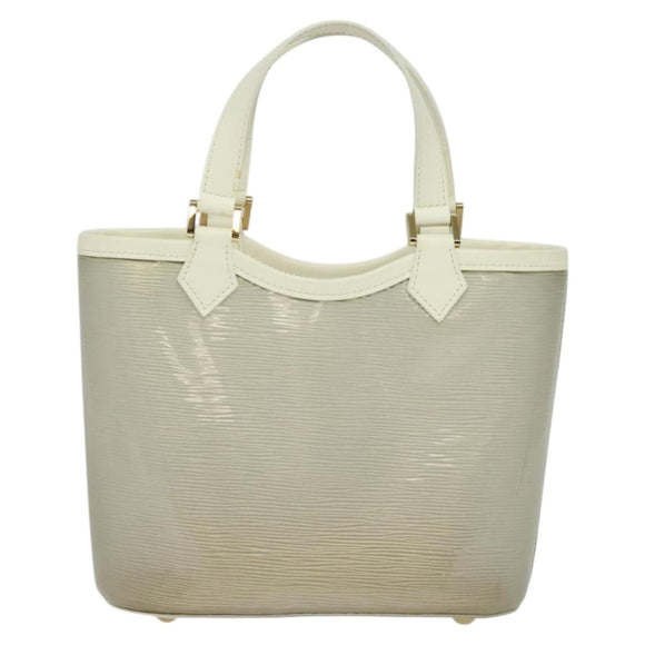 LOUIS VUITTON Epi Plage Mini Lagoon Bay Hand Bag White M92263 LV Auth 134761