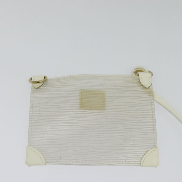 LOUIS VUITTON Epi Plage Mini Lagoon Bay Hand Bag White M92263 LV Auth 134761