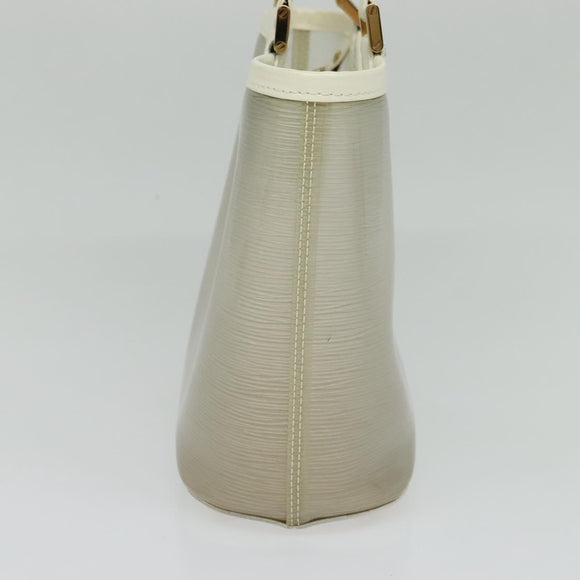 LOUIS VUITTON Epi Plage Mini Lagoon Bay Hand Bag White M92263 LV Auth 134761