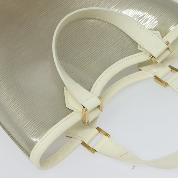 LOUIS VUITTON Epi Plage Mini Lagoon Bay Hand Bag White M92263 LV Auth 134761