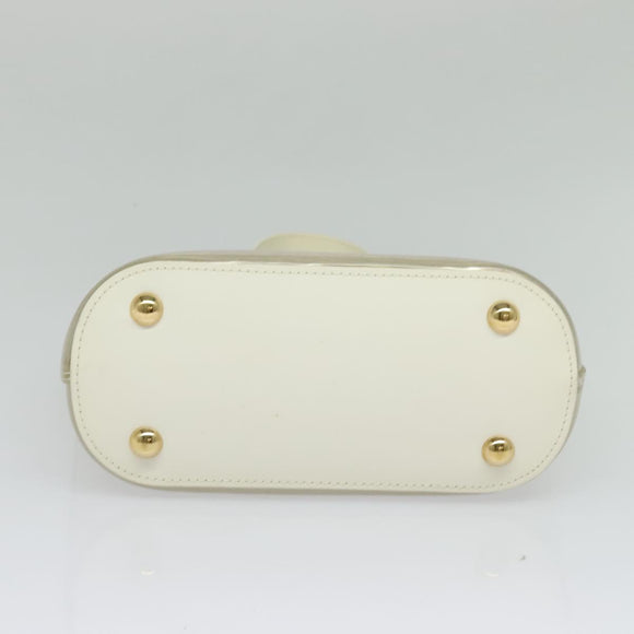 LOUIS VUITTON Epi Plage Mini Lagoon Bay Hand Bag White M92263 LV Auth 134761