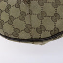 GUCCI GG Canvas Shoulder Bag Beige Gold 181092 Auth 134763-16