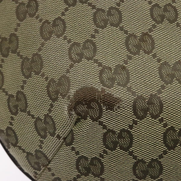 GUCCI GG Canvas Shoulder Bag Beige Gold 181092 Auth 134763
