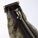 GUCCI GG Canvas Shoulder Bag Beige Gold 181092 Auth 134763-20