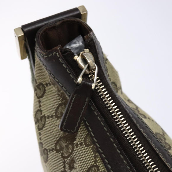 GUCCI GG Canvas Shoulder Bag Beige Gold 181092 Auth 134763