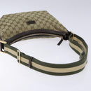 GUCCI GG Canvas Shoulder Bag Beige Gold 181092 Auth 134763-7