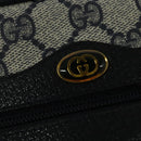 GUCCI GG Supreme Sherry Line Shoulder Bag PVC Navy Gold 68 02 004 Auth 134764-17