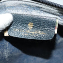 GUCCI GG Supreme Sherry Line Shoulder Bag PVC Navy Gold 68 02 004 Auth 134764-18