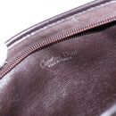Christian Dior Trotter Canvas Shoulder Bag Brown Gold Auth 134767-11