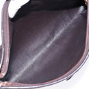 Christian Dior Trotter Canvas Shoulder Bag Brown Gold Auth 134767-12