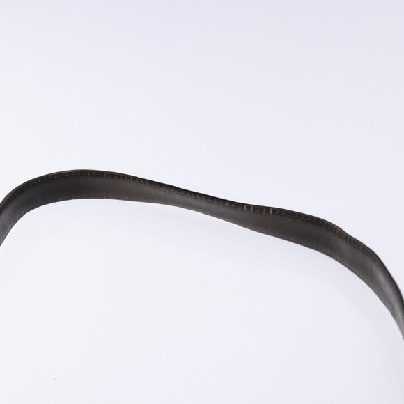 Christian Dior Trotter Canvas Shoulder Bag Brown Gold Auth 134767