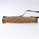 Christian Dior Trotter Canvas Shoulder Bag Brown Gold Auth 134767-5
