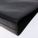 Salvatore Ferragamo Gancini Chain Shoulder Bag Leather Black Gold Auth 134769-8