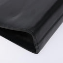 Salvatore Ferragamo Gancini Chain Shoulder Bag Leather Black Gold Auth 134769-17