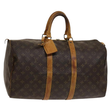 LOUIS VUITTON Monogram Keepall 45 Boston Bag M41428 LV Auth 134772