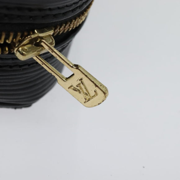 LOUIS VUITTON Epi Jeune Fille MM Shoulder Bag Black M52152 LV Auth 134781