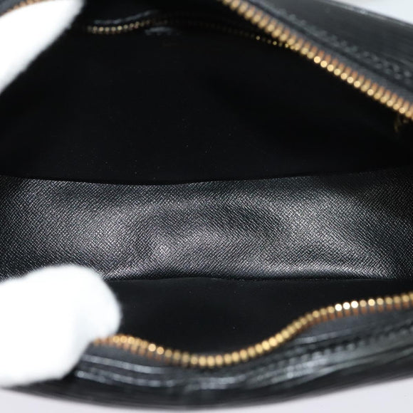 LOUIS VUITTON Epi Jeune Fille MM Shoulder Bag Black M52152 LV Auth 134781