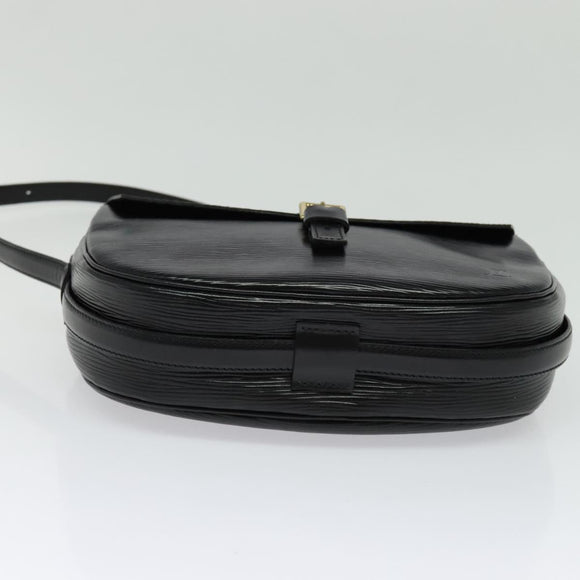 LOUIS VUITTON Epi Jeune Fille MM Shoulder Bag Black M52152 LV Auth 134781