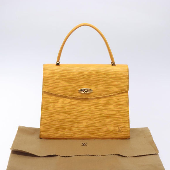 LOUIS VUITTON Epi Malesherbes Hand Bag Tassili Yellow Jonne M52379 Auth 134782
