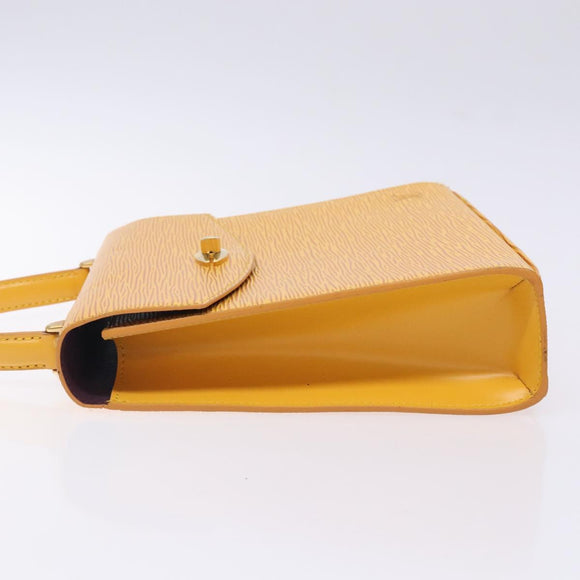 LOUIS VUITTON Epi Malesherbes Hand Bag Tassili Yellow Jonne M52379 Auth 134782