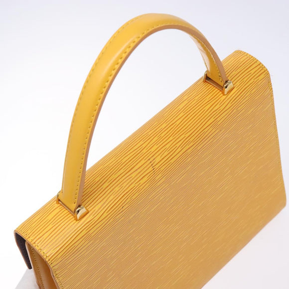 LOUIS VUITTON Epi Malesherbes Hand Bag Tassili Yellow Jonne M52379 Auth 134782