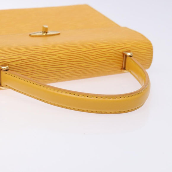 LOUIS VUITTON Epi Malesherbes Hand Bag Tassili Yellow Jonne M52379 Auth 134782